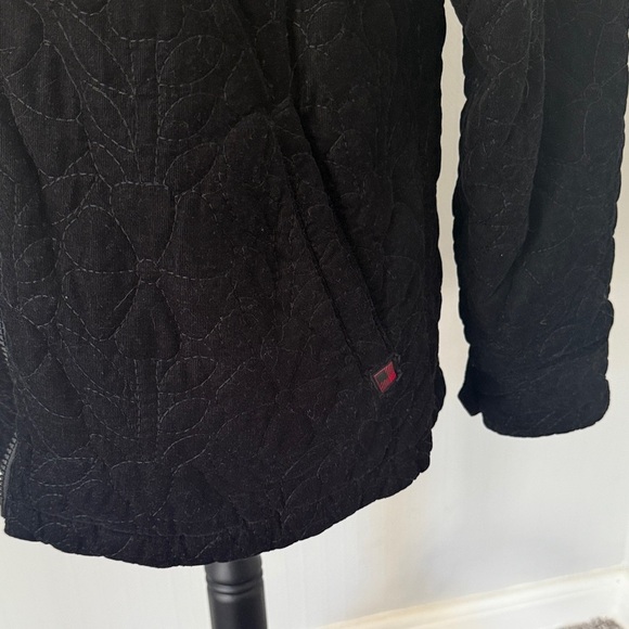 Woolrich Women’s Black Jacket size Large Quilted Inner Pockets - Picture 4 of 9